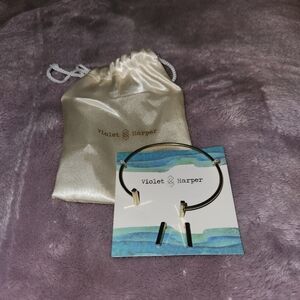 Gold Bracelet And Earring Set